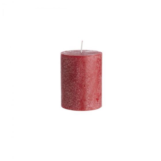 RUSTIC - κερί Δ6,8Χ 9cm, κόκκινο