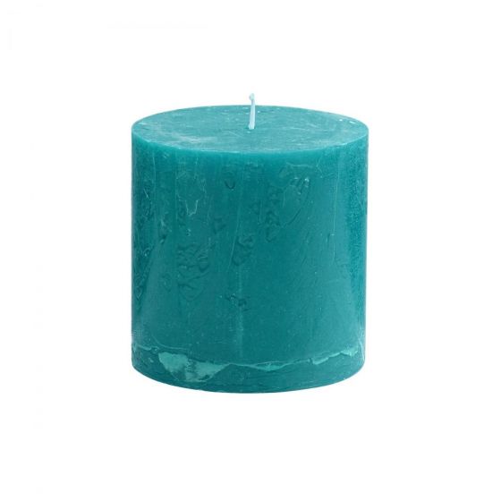 RUSTIC - κερί, 10cm, πετρόλ