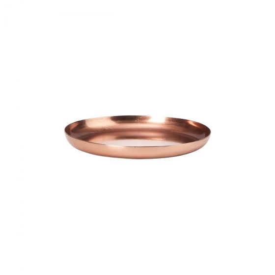 CARAT - σουβέρ μεταλλικό 12cm, ροζ χρυσό