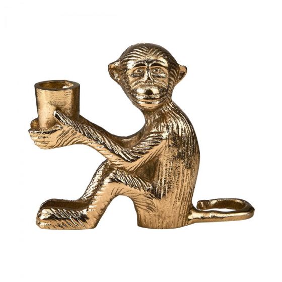LE SINGE - κηροπήγιο χρυσό "Monkey"