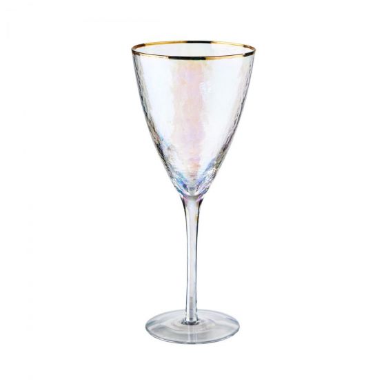 SMERALDA - ποτήρι κρασιού με χρυσό φινίρισμα 400ml