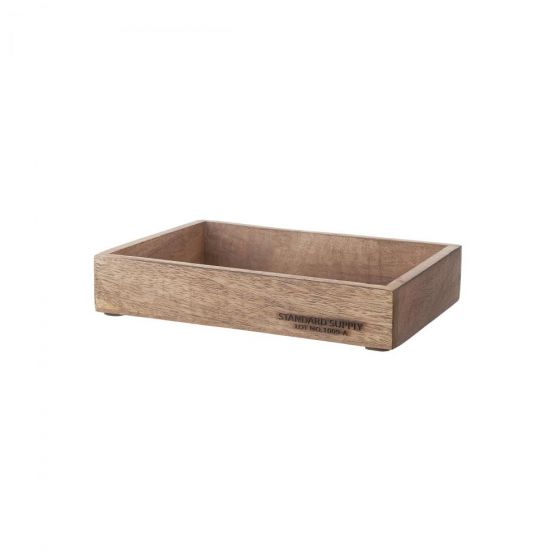 STANDARD SUPPLY - ξύλινο κουτί σκούρο ορθογώνιο 25cm x 18cm