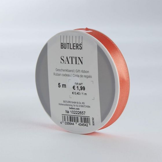 SATIN - κορδέλα 5m x15mm ροδακινί