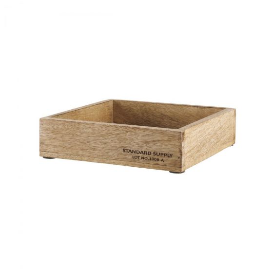 STANDARD SUPPLY - ξύλινο κουτί από ξύλο Mango τετράγωνο 20cm x 20cm