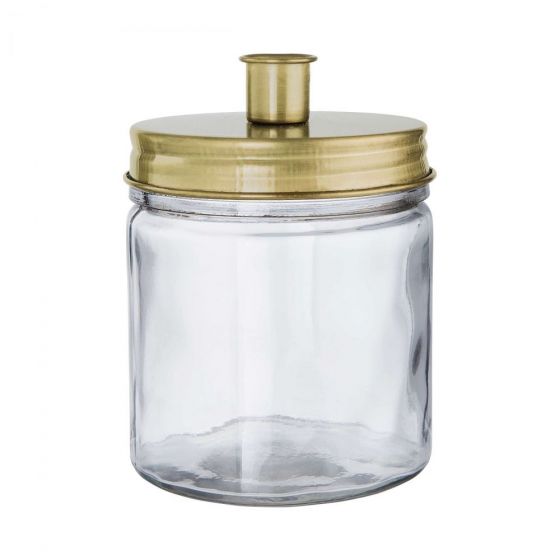 CANDLE JAR - βάζο με θήκη για κερί στο καπάκι