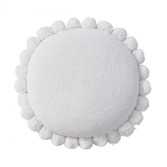 FLORES - μαξιλάρι, Δ40 cm, λευκό