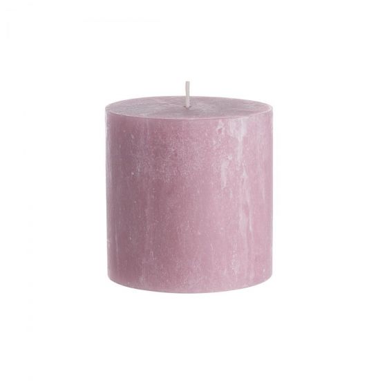 RUSTIC - κερί Δ9,8x10cm, ροζ