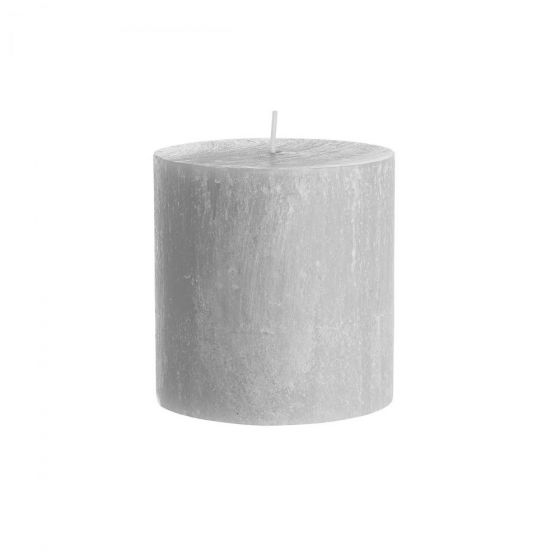 RUSTIC - κερί Δ9,8x10cm, γκρι