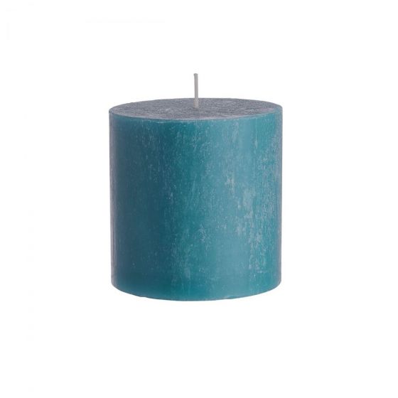 RUSTIC - κερί Δ9,8x10cm, μπλε