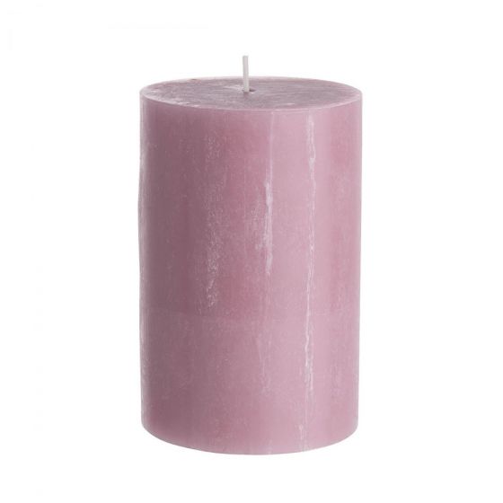 RUSTIC - κερί Δ9,8x15cm, ροζ