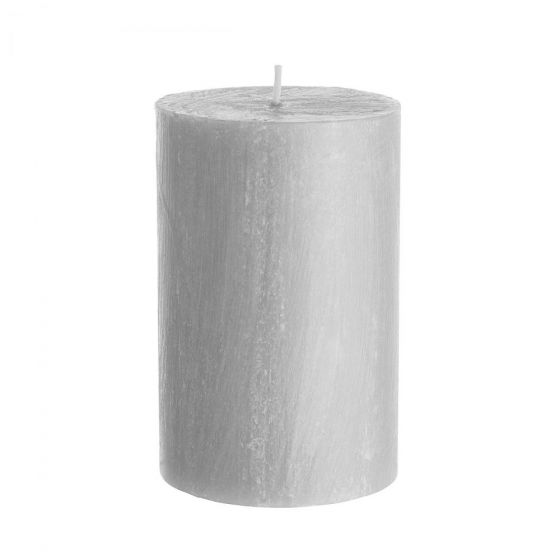 RUSTIC - κερί Δ9,8x15cm, γκρι