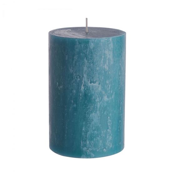 RUSTIC - κερί Δ9,8x15cm, μπλε