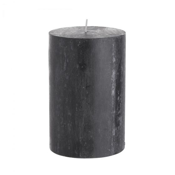 RUSTIC - κερί Δ9,8x15cm, μαύρο