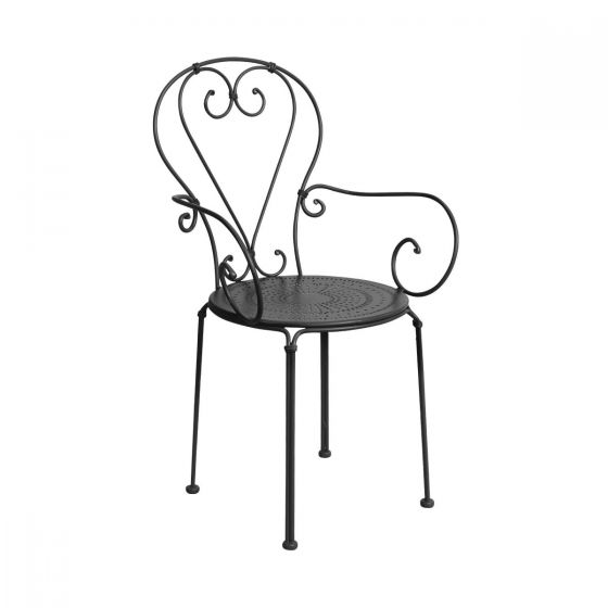 CENTURY - καρέκλα με μπράτσα, μαύρο