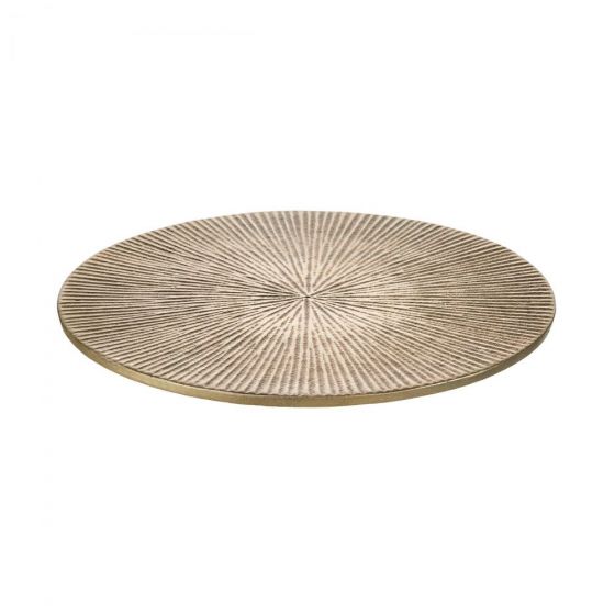 DISC - διακοσμητικό πιάτο Δ 20cm, χρυσό