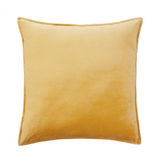 COTTON VELVET - μαξιλάρι 60x60cm, κίτρινο