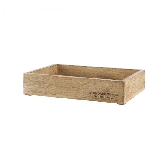 STANDARD SUPPLY - ξύλινο κουτί από ξύλο Mango ορθογώνιο 25cm x 18cm