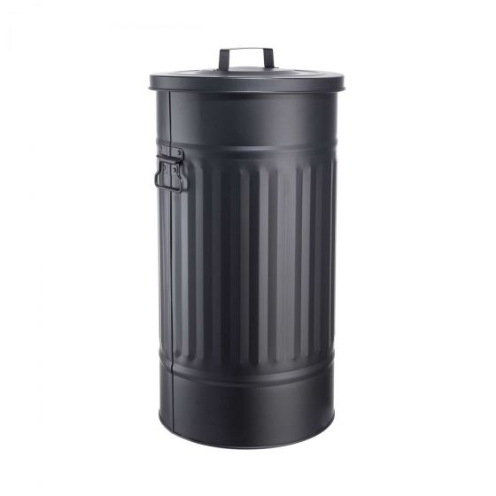 ZINC - κάδος μεταλικός  40 L μαύρο