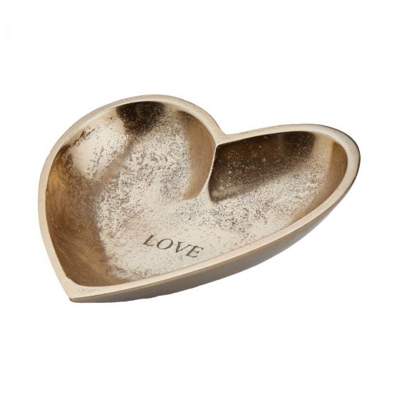 HEART - διακοσμητικό πιάτο "Love", μεταλλικό
