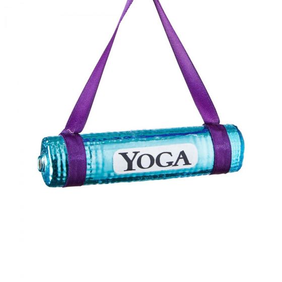 HANG ON - γυάλινο στολίδι "Yoga mat"