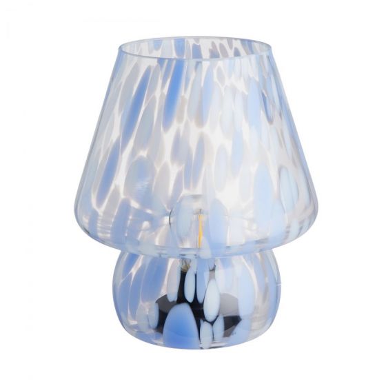 MISS MARBLE - φωτιστικό LED Υ20,5cm μπλέ/λευκό