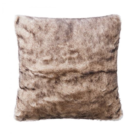 WILD THING - μαξιλάρι από συνθετική γούνα 50x50cm καφέ
