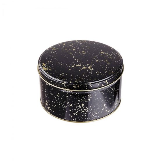 COOKIE JAR - κουτί μεταλλικό, στρογγυλό με σχέδιο "sprinkles" μικρό