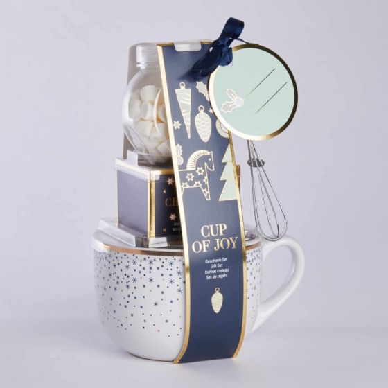 CUP OF JOY - σετ δώρου κούπα με mix σοκολάτας  μπλε