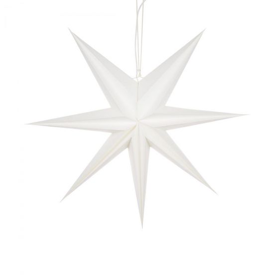 LATERNA MAGICA - χάρτινο αστέρι 60cm, λευκό