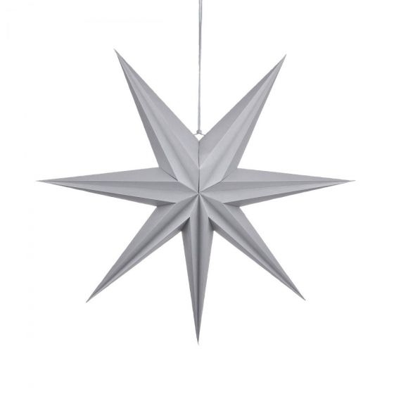 LATERNA MAGICA - χάρτινο αστέρι 60cm, γκρι