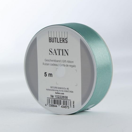 SATIN - κορδέλα 5m x25mm σε χρώμα  “φασκόμηλο”