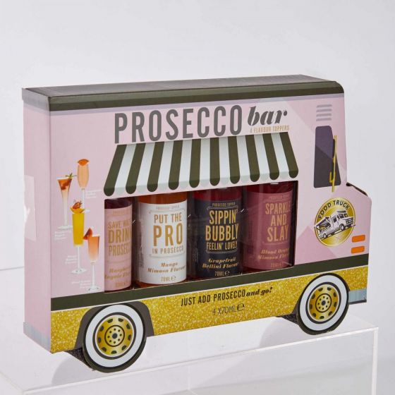 PROSECCO BAR - διάφορες γεύσεις για Prosecco, Toppers, 4 τεμ x70 ml