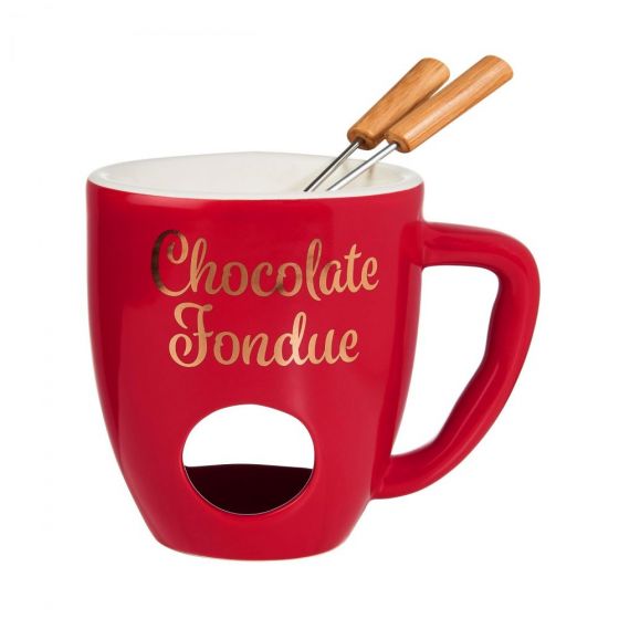 CHOCOLATE FONDUE - κούπα fondue κόκκινη