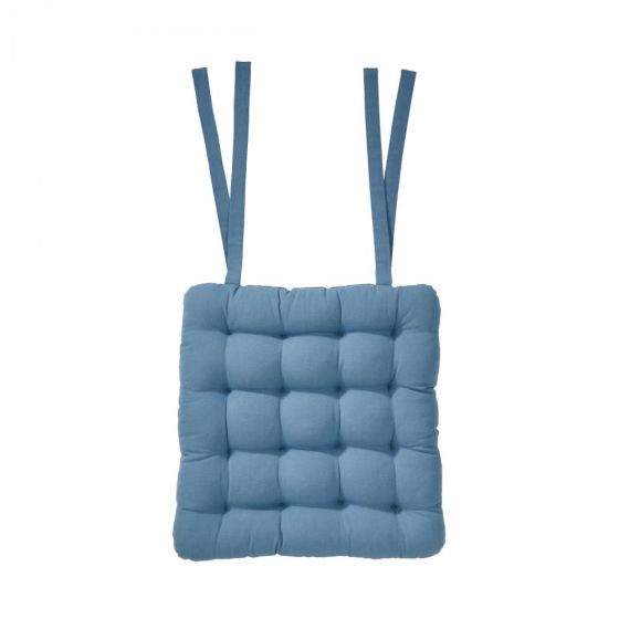 SOLID - μαξιλάρι καρέκλας, 35x37cm, μπλε