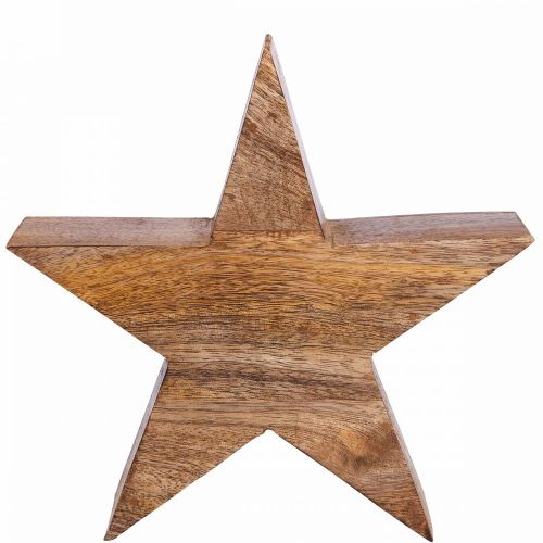 FOREST - αστέρι από ξύλο mango, 19cm