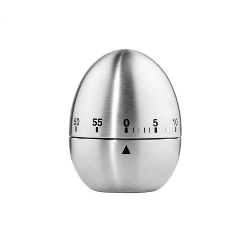 RIGHT ON TIME - χρονόμετρο σε σχήμα αυγού ασημί