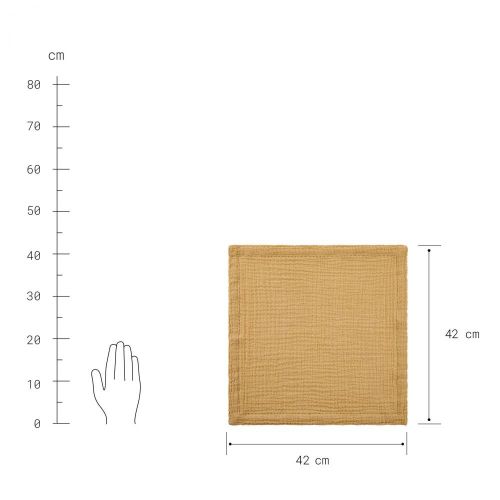 LOOM - πετσέτα 42x42 cm, κίτρινη
