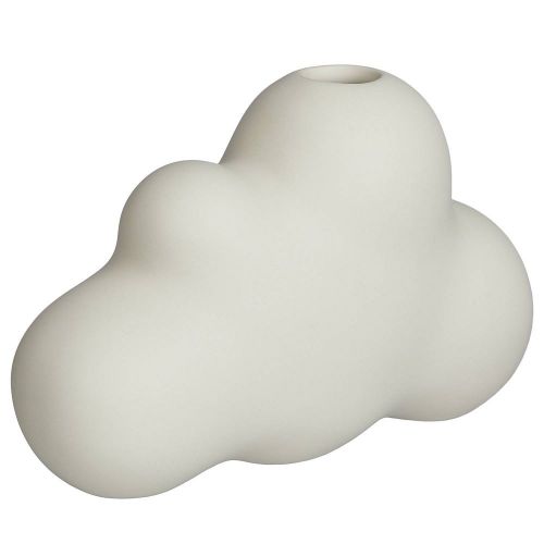 CLOUDY - βάζο κεραμικό 16cm, μπεζ