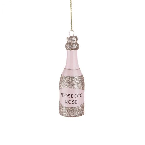 HANG ON - γυάλινο στολίδι "prosecco rose"