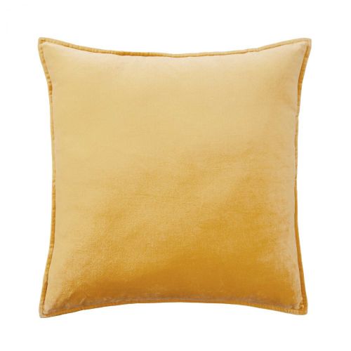 COTTON VELVET - μαξιλάρι 60x60cm, κίτρινο