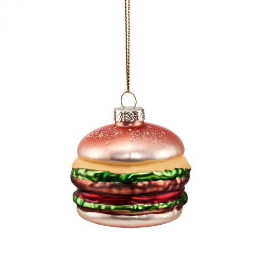 HANG ON - στολίδι "burger" γυάλινο 6cm