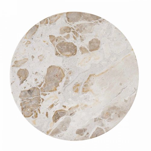 MARBLE - δίσκος μαρμάρινος Δ 30cm, μπεζ