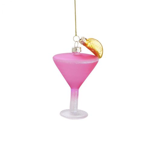 HANG ON - γυάλινο στολίδι "Cosmopolitan Cocktail"