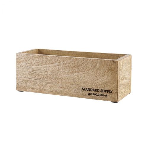 STANDARD SUPPLY - ξύλινο κουτί από ξύλο Mango ορθογώνιο 28cm x 11cm