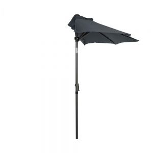 SIESTA - ομπρέλα κήπου ημικυκλική γκρι