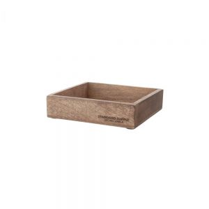 STANDARD SUPPLY - ξύλινο κουτί σκούρο τετράγωνο 20cm x 20cm