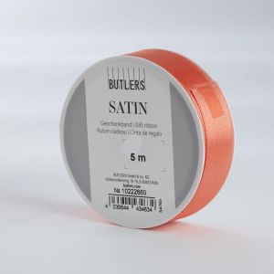 SATIN - κορδέλα 5m x25mm “ροδακινί”