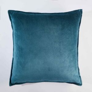COTTON VELVET - μαξιλάρι 45x45cm, μπλε