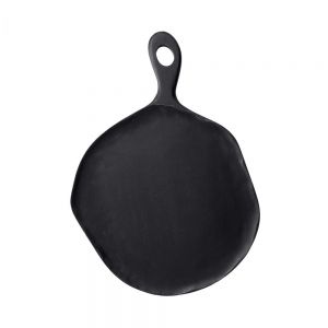 MANGO DAYS - δίσκος διακοσμητικός με χερούλι, από ξύλο mango 46cm μαύρο
