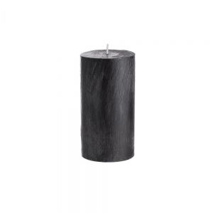 RUSTIC - κερί Δ6,8x13cm, μαύρο